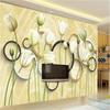 3d Flower Wallpaper Living Room Mural Tv Background Wall Papers Home Decor