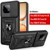 Slide Lens Armor Funda for Vivo IQOO Z10 Turbo Pro 5G China Case for Vivo Y300 GT 5G China Case Magnetic Ring Stand Holder Cover