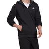 Adidas Embroidered Logo Sport Knit Hoodie Jacket Men Jackets Black HB5081