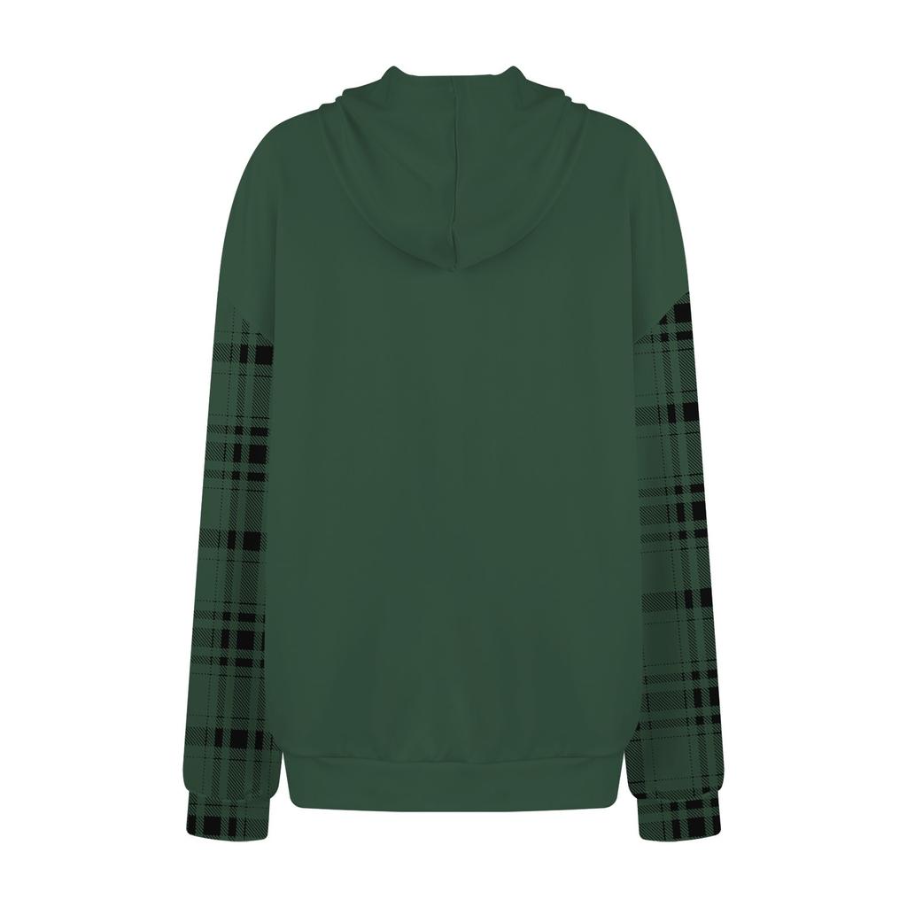 Женская модная повседневная толстовка с капюшоном и принтом Greentown с длинными рукавами