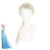 Frozen Elsa Princess Cosplay Wig for Kids Girl Halloween Snow Queen 70cm Light Gold Braid Dress Up Carnival Party Accessories