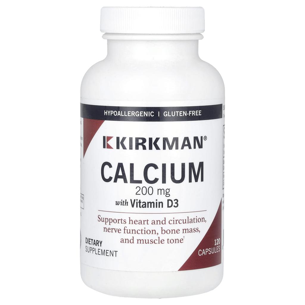 Calcium with Vitamin D3, 200Mg, 120 Capsules