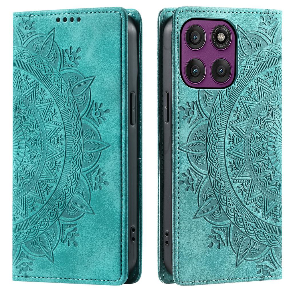 For Motorola Moto G86 5G Case Magnetic Closing Leather Phone Cover Pattern Imprinted