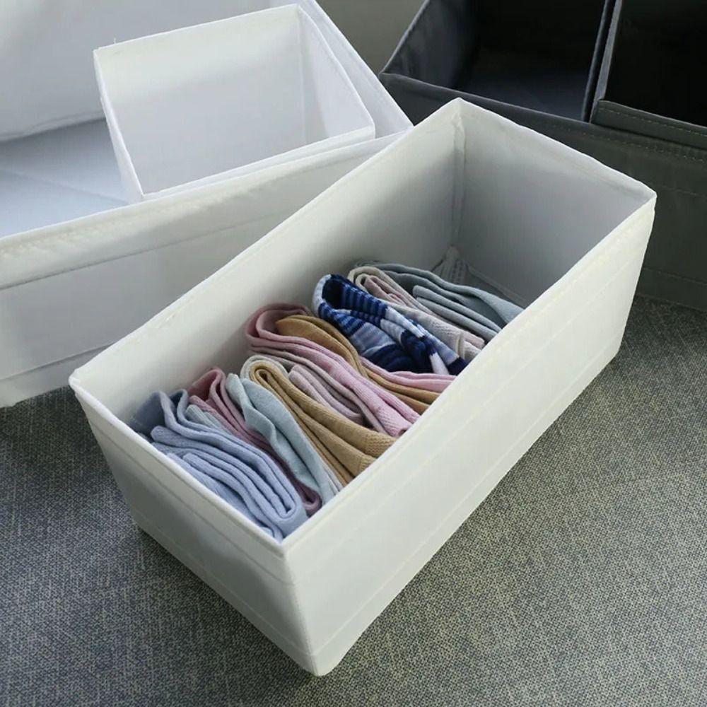Foldable Closet Organizer Fabric Art Box Storage Cabinets Fashion Closet Organizer Boxes  Clothes