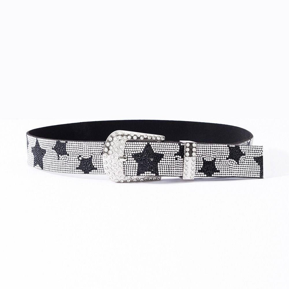 Bling Bling Sparkling Rhinestone Belt Vintage Waist Strap Fashion Trendy Waistband For Women