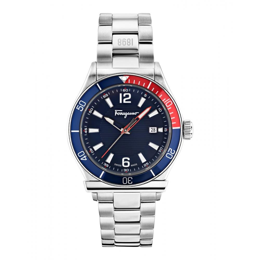 Salvatore Ferragamo 1898 Sport Наручные часы-браслет Золото Золото Синий