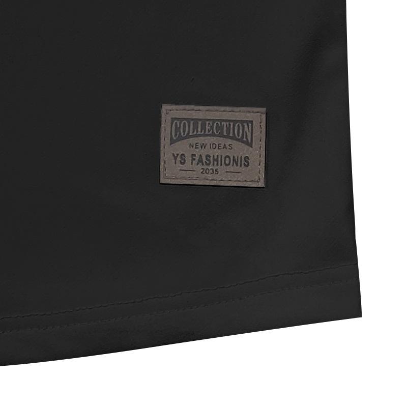 Men's Spring and Autumn Models Solid Colour Men's T-shirt Long-sleeved Casual Bottoming Slim Button V-neck Tops