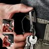 Зажим для кармана Поясной ремень Брелок для ключей автомобиля Титановый сплав EDC Брелок Карабин Крючок Зажим Подвесная пряжка Наружные Домашние EDC Инструменты