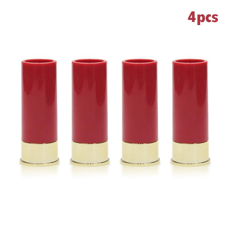 4Pcs/Set Shot Glass Creative High Quality Plastic Shotgun Bullet Shape Shot Glasses Water Wine Glass Party Drinkware Friend Gift
