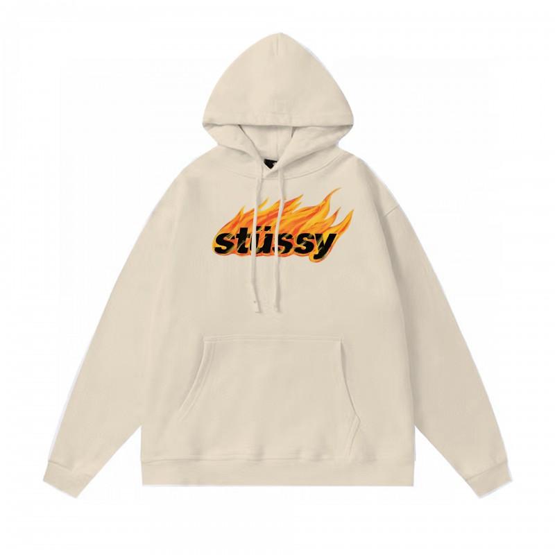 Худи Stu Streetwear Зимняя теплая хлопковая толстовка на флисе с принтом букв Свободный крой Мужская
