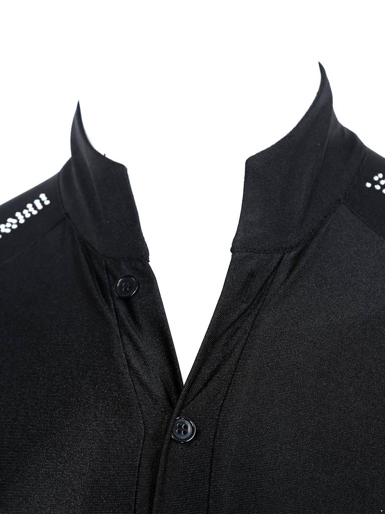 Мужская рубашка для латиноамериканских танцев рукав реглан воротник-стойка застежка на пуговицах блестящие стразы трико соревновательный костюм