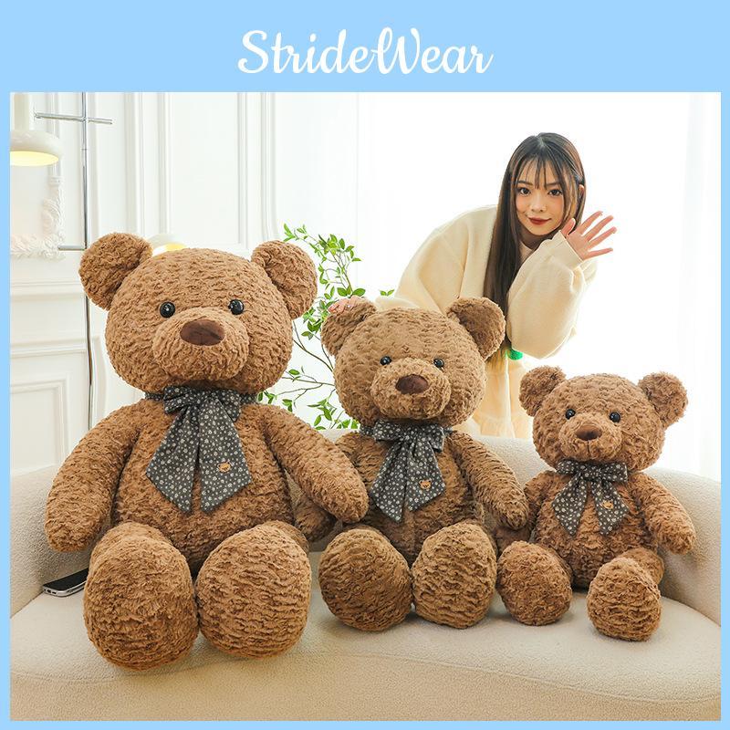 Tie Bow Teddy Bear Plush Toy Cartoon Stuffed Animal Doll Decoration Kids Gift