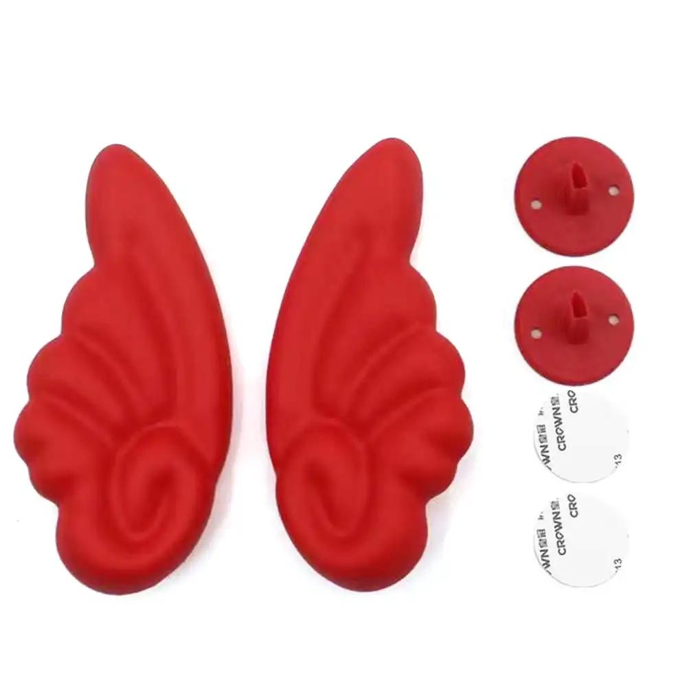 1 пара мотоциклетных шлемов, украшения, угловые крылья, наклейки, украшения для шлема, аксессуары для мотоциклетных велосипедных головных уборов