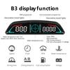 Умный цифровой дисплей HUD B3 obd2 Многофункциональный спидометр тахометр обороты температура воды вольт расход топлива сигнализация