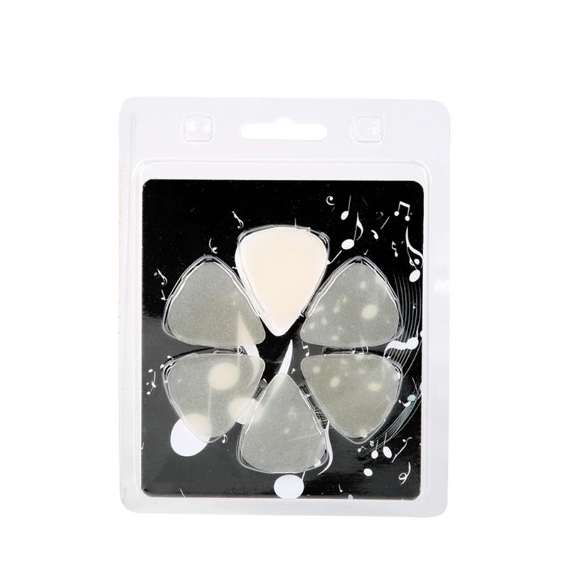 Acoustic Guitar Bass Pick Ukulele Plectrums Droplet Shape Luminously Electric Guitar Pick for Beginner Guitar Palyer