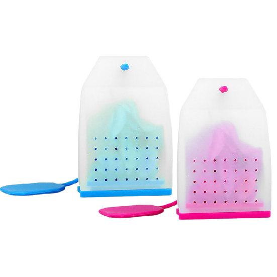 2 Pcs Silicone Tea Strainers Tea Bag Shape Loose Leaf Mesh Tea Infusers for Home Ofiice Kitchen