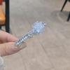 Exquisite Sweet Cool Crystal Zircon Hair Clip for Women with A Small Niche Design Side Clip Headpiece