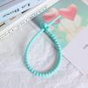 25 см Цветной Маленький Цветок Силиконовый Шнур DIY Ювелирные Изделия Брелок Аксессуары Самозатягивающийся Ремешок Ремешок Легко Использовать