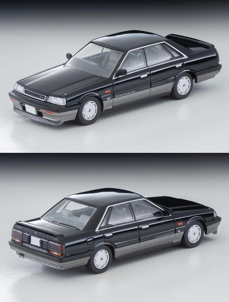 TOMYTEC Tomica Limited Vintage Neo Nissan Skyline HT GTS Twin Cam 24V 1987 Готовый продукт 1/64 LV-N301b 4-дверный черный/серебристый