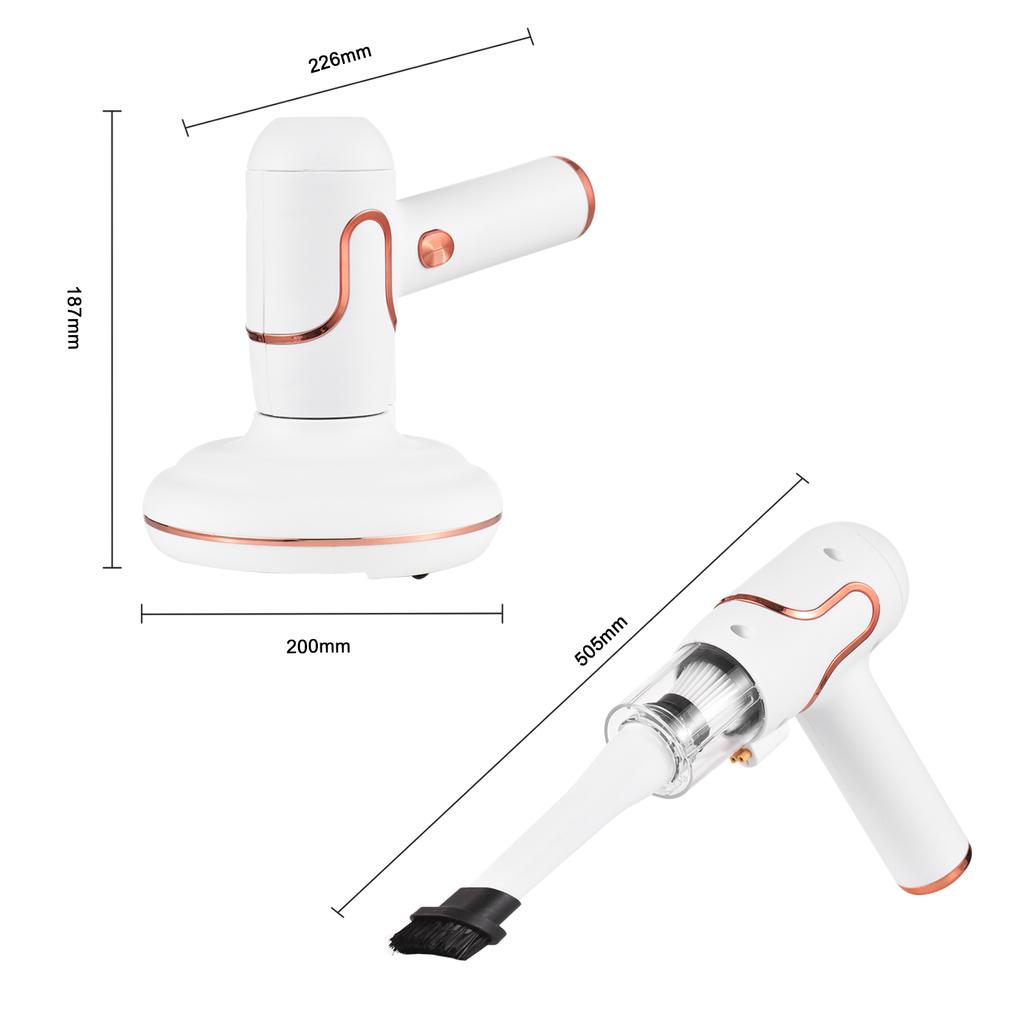 Bed Mattress Vacuum Cleaner Handdeld UV Lamp Sterilization Strong Suction 8000 Times/min Beats for