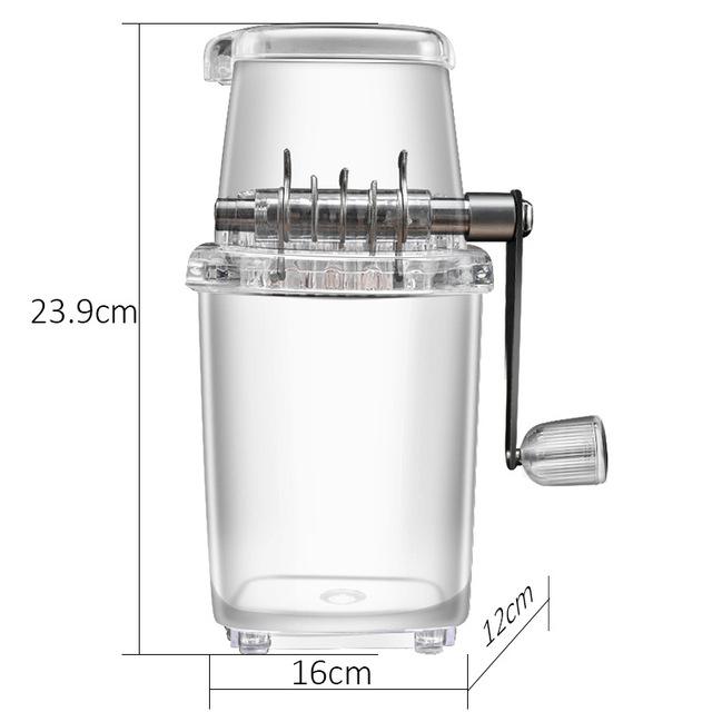 Draagbare Handmatige Ice Crusher Vorm Hand Crank Handleiding Ijs Crusher Geschoren Ijs Machine Keuken Bar Ice Blenders Plezier Drankjes Gereedschap