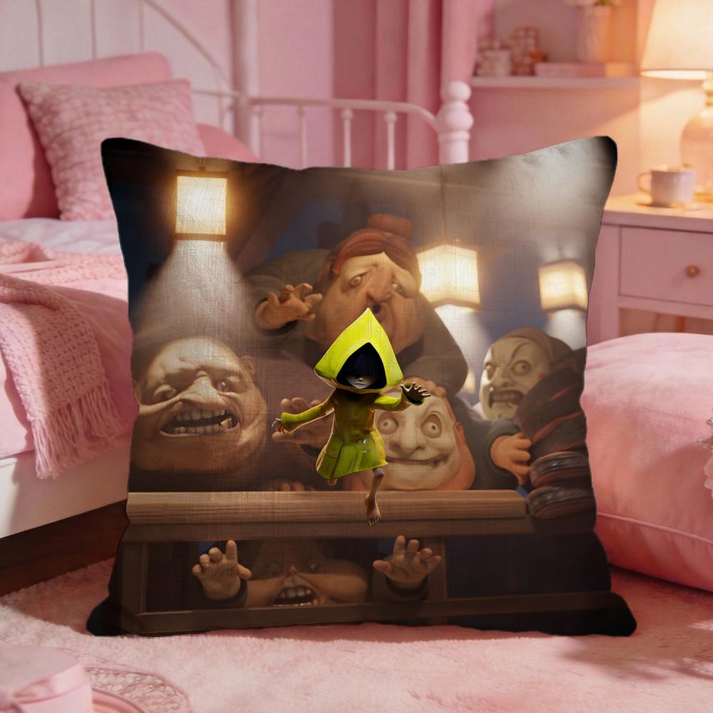 Чехол для подушки Little Nightmares Премиум-комфорт Двусторонний чехол для подушки Дизайн «Два в одном» для любой комнаты Салон автомобиля