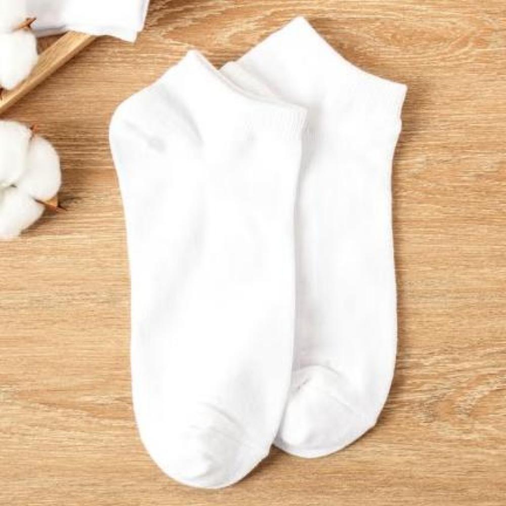 Women's Basic Short Socks Black/White [5~8(US) 2.5~5.5(UK)36~39(EU)]