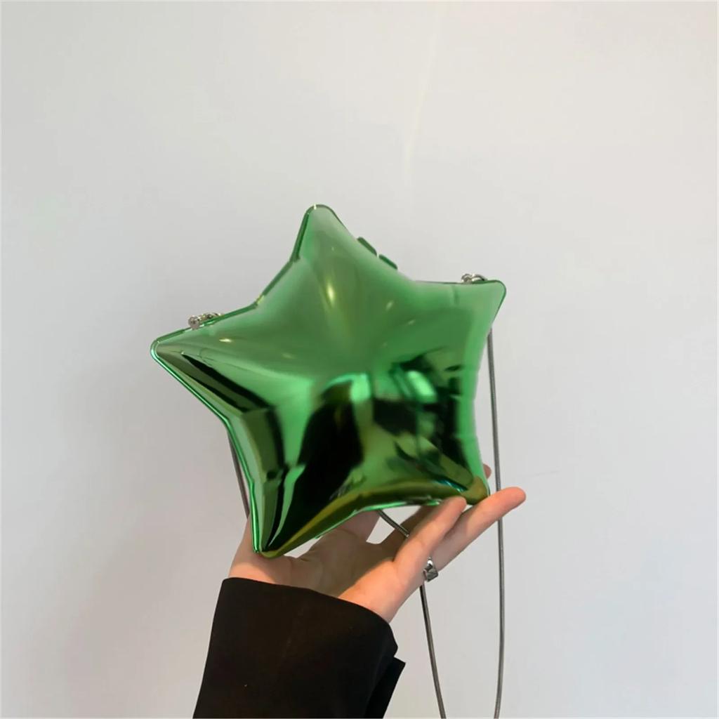 Модные креативные акриловые сумки в форме звезды через плечо для женщин, роскошные серебряные вечерние клатчи для вечеринок