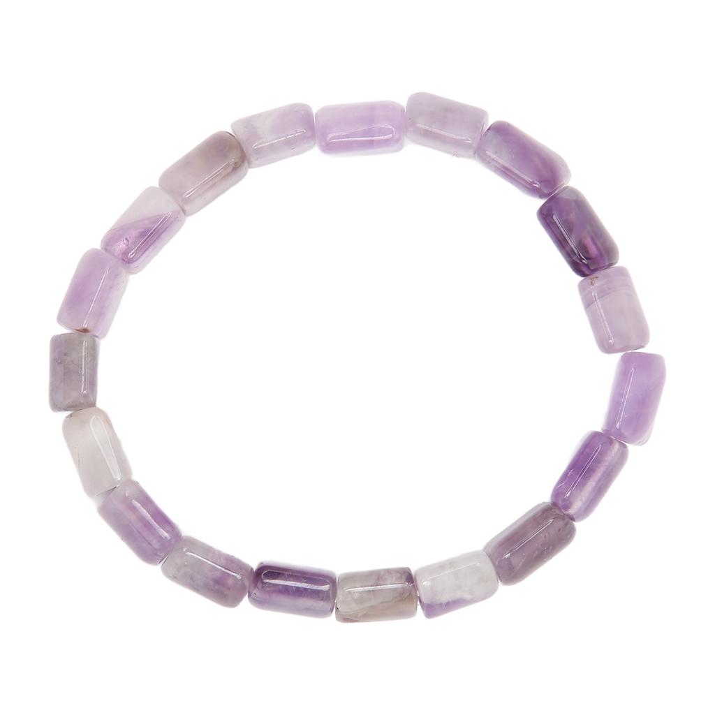 Браслет с аметистом, смешанный цвет, чисто натуральный, высокоэластичный хрустальный браслет для юбилея вечеринки