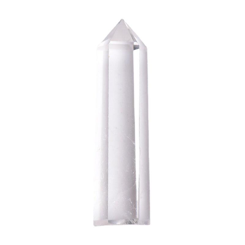 White Crystal Hexagonal Column: Single Point Six-Sided.