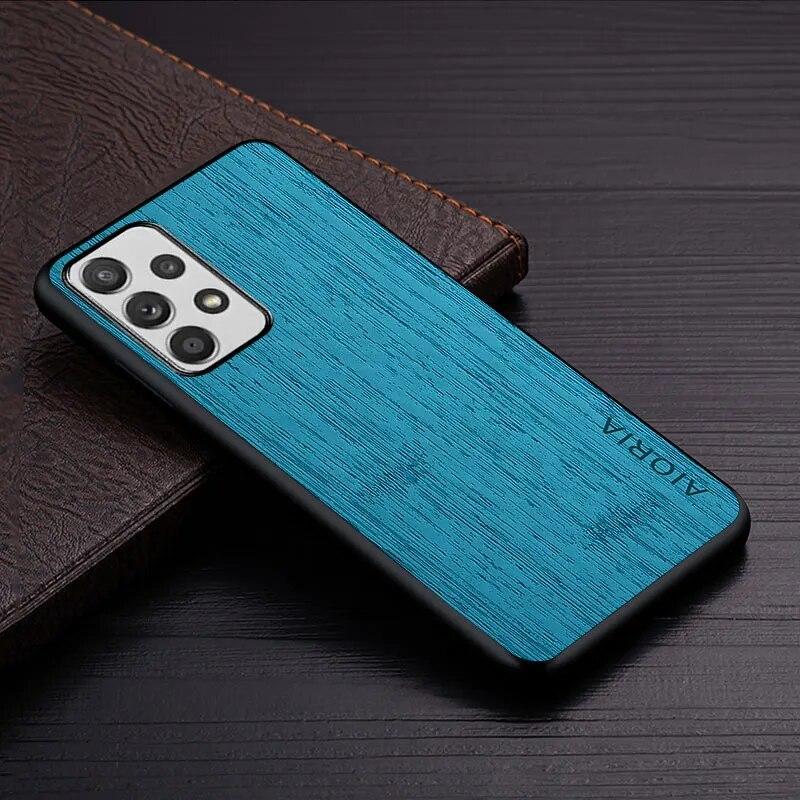 Case for Samsung Galaxy A13 4G Funda Bamboo Wood Pattern Leather Cover Luxury Coque for Samsung Galaxy A13 Case Capa
