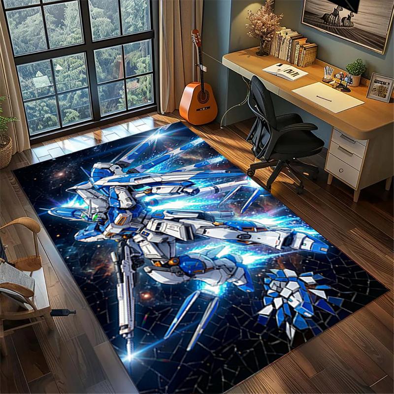 Ковер для гостиной Gundam Большой площади Нескользящий Моющийся Напольный коврик Декор спальни