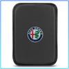 Для Alfa Romeo 147 159 Giulietta Giulia Mito Spider Alpha Накладки на подголовник 1 шт. Автомобильный подлокотник Коробка Коврики Чехлы на центральную консоль из кожи Эмблема