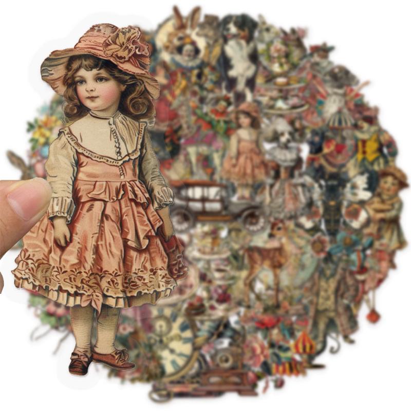 50pcs/set Victoria Decoration Graffiti Stickers DIY Luggage Notebook Skateboard Motorcycle PET Waterproof Stickers