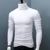 Men Turtleneck Top Long Sleeve Base Shirt Slim Fit Pullover Casual Warm Tee for Fall Winter Daily Wear Home Office
