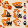 Durable 304 Steel Cookie Stamps 10PCS Halloween Cutter Set, Pumpkin/Witch's Hat/Ghost/Skeleton/Bat Shape, Stainless School Lunch Bento Accessories