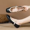 French Evening With Skirt Mary Jane Small Leather Shoes Women'S Shoes Ballet Shoes