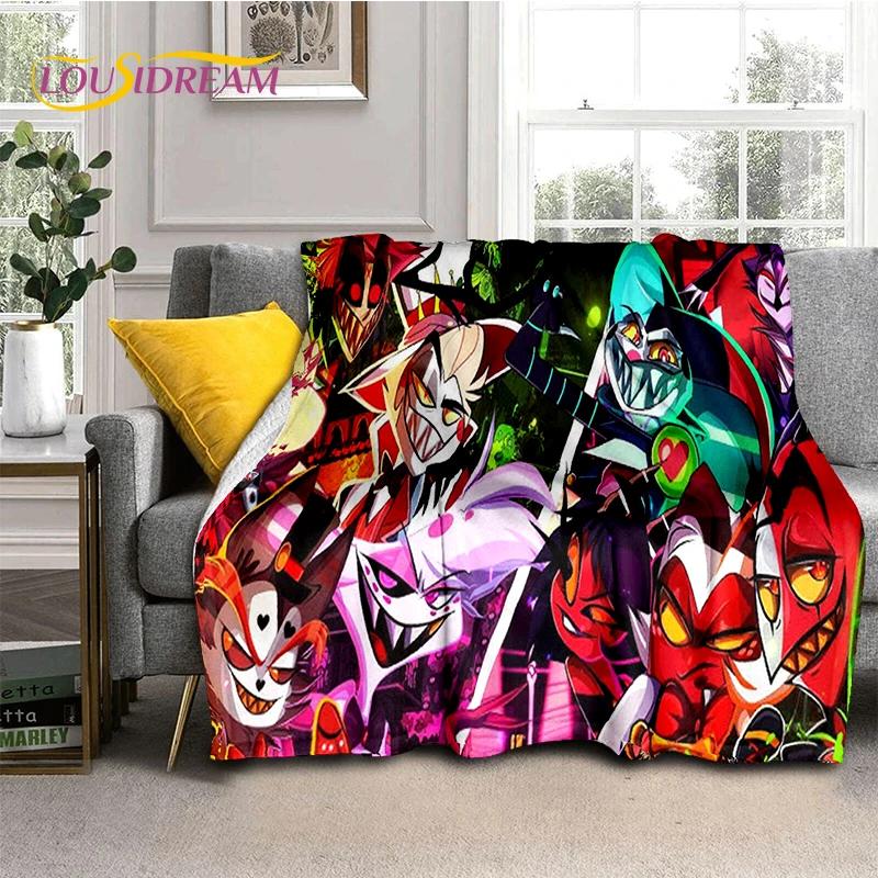 2026 New H-Helluva Boss Blitzo Cartoon Soft Blanket,Soft Throw Blanket for Home Bedroom Bed Sofa Picnic Travel Cover Child Gift