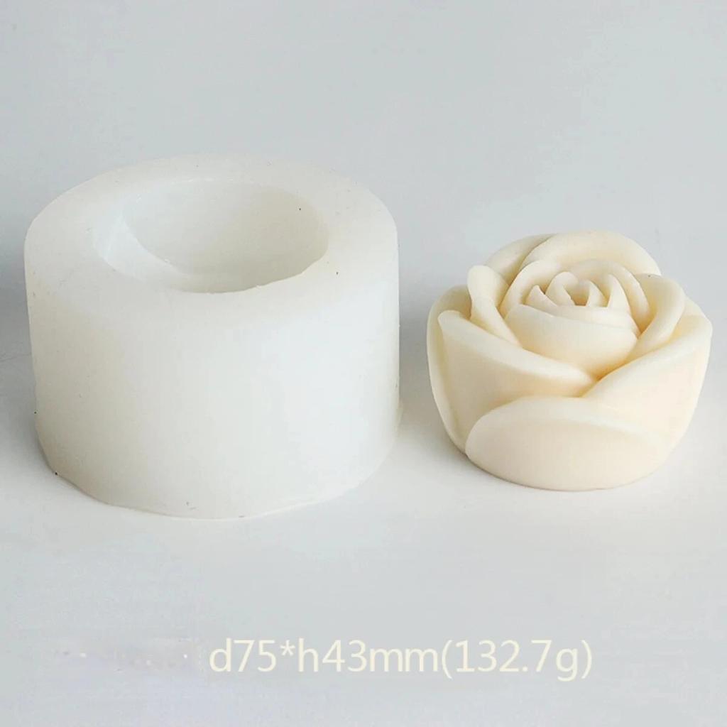 Силиконовая форма для свечей в виде цветка лотоса, подсолнуха, пиона, многофункциональная форма для мыла из смолы, кристалла, сердца, розы, шоколада, набор для приготовления льда, подарки