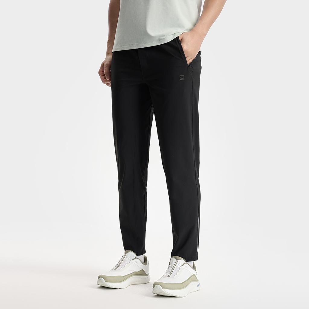 Fila А.П.. Удобные беговые фитнес длинные брюки мужские низы A11M531602F-BK