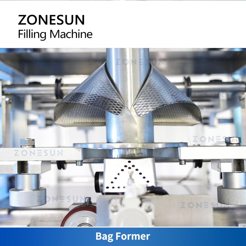 ZONESUN ZS-420GSY Liquid Sachet Packaging Machine For Honey Chili Pasta Sauce Peanut Butter Packet Feeding Pump