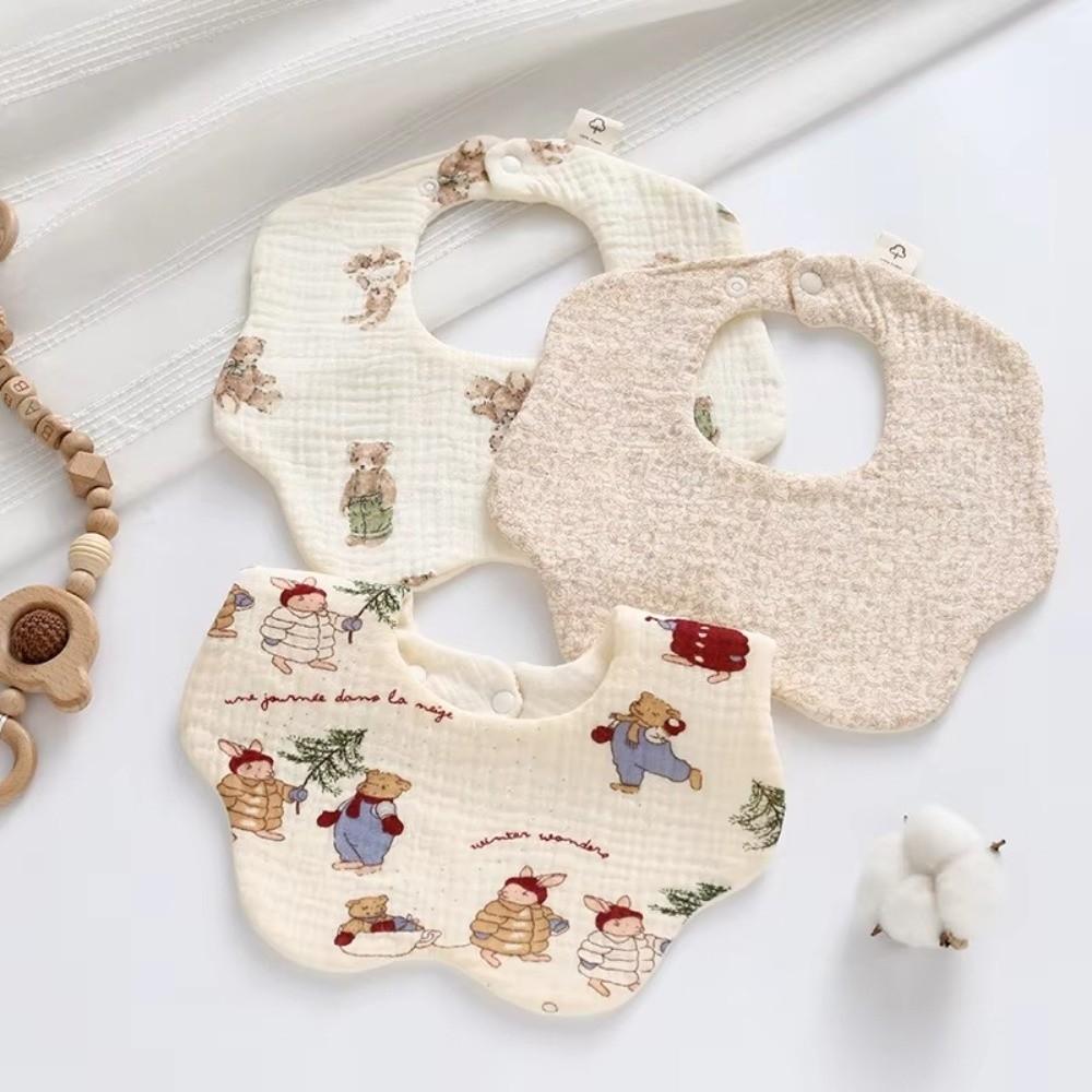 6 Layer Muslin Burp Cloths Newborn Baby Apron Adjustable Kids Saliva Towel Babies Accessories