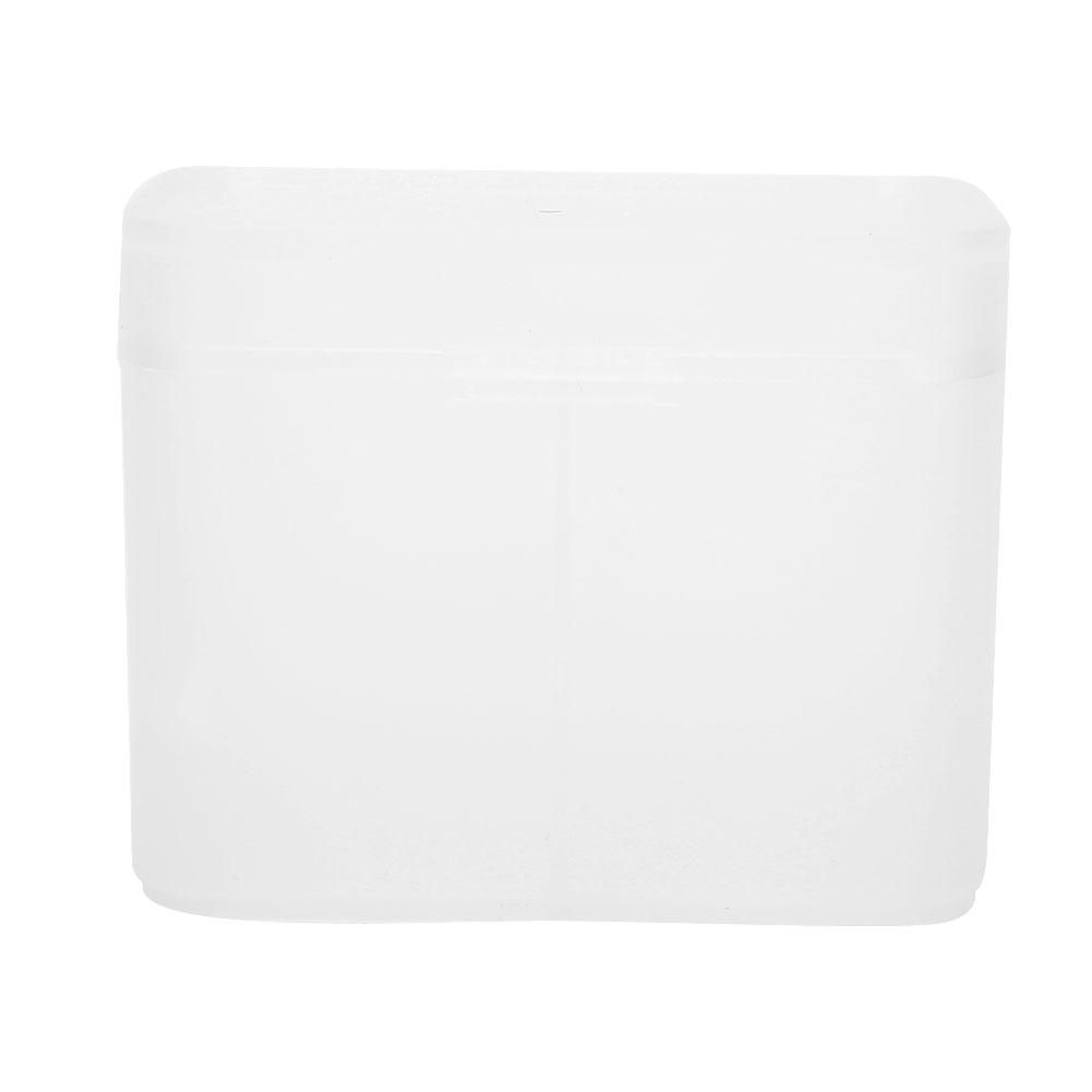 2 Grids Nail Art Storage Box Nail Polish Remover Pad Organizer Holder Container CaseTransparent