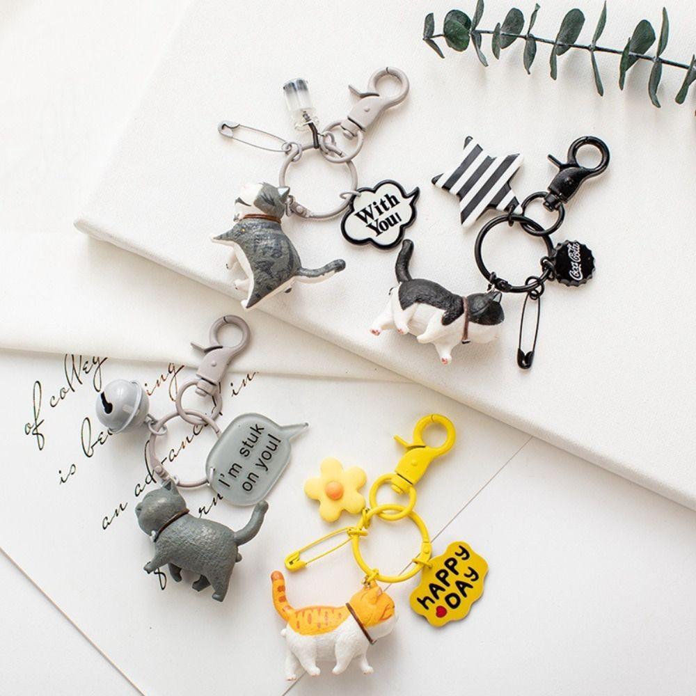Cat Cat Keychains Decoration Key Buckle Cute Key Chain Women