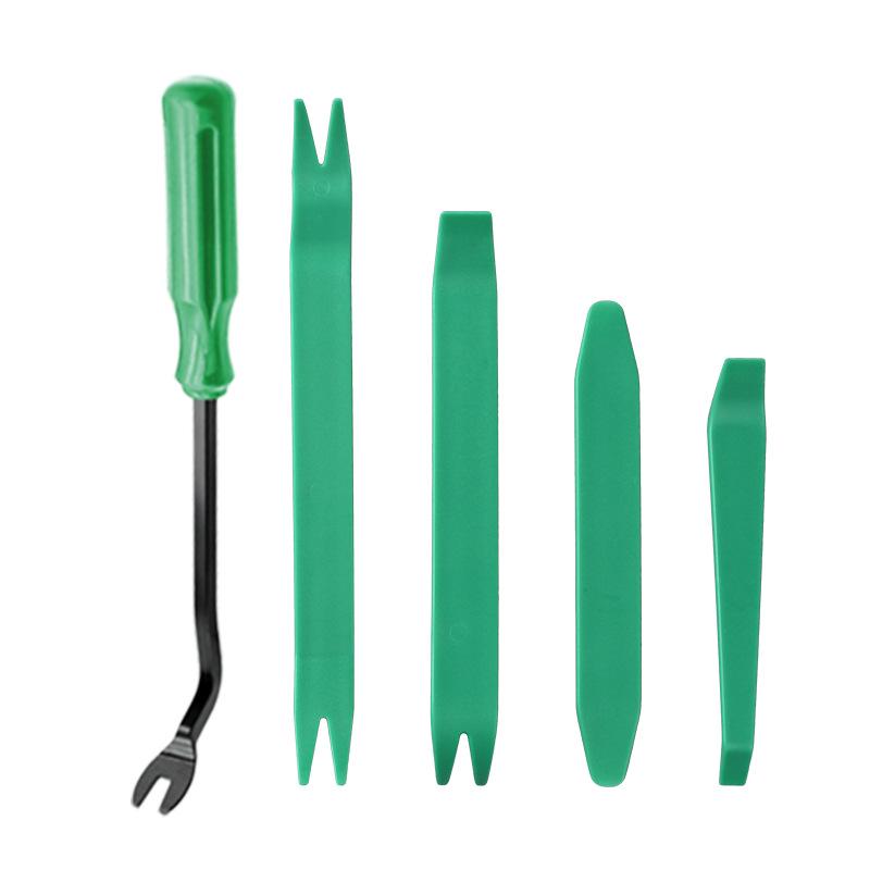 Набор из 5 предметов для снятия автомобильной аудиосистемы/панелей салона: 4 монтировки и 6-дюймовая отвертка