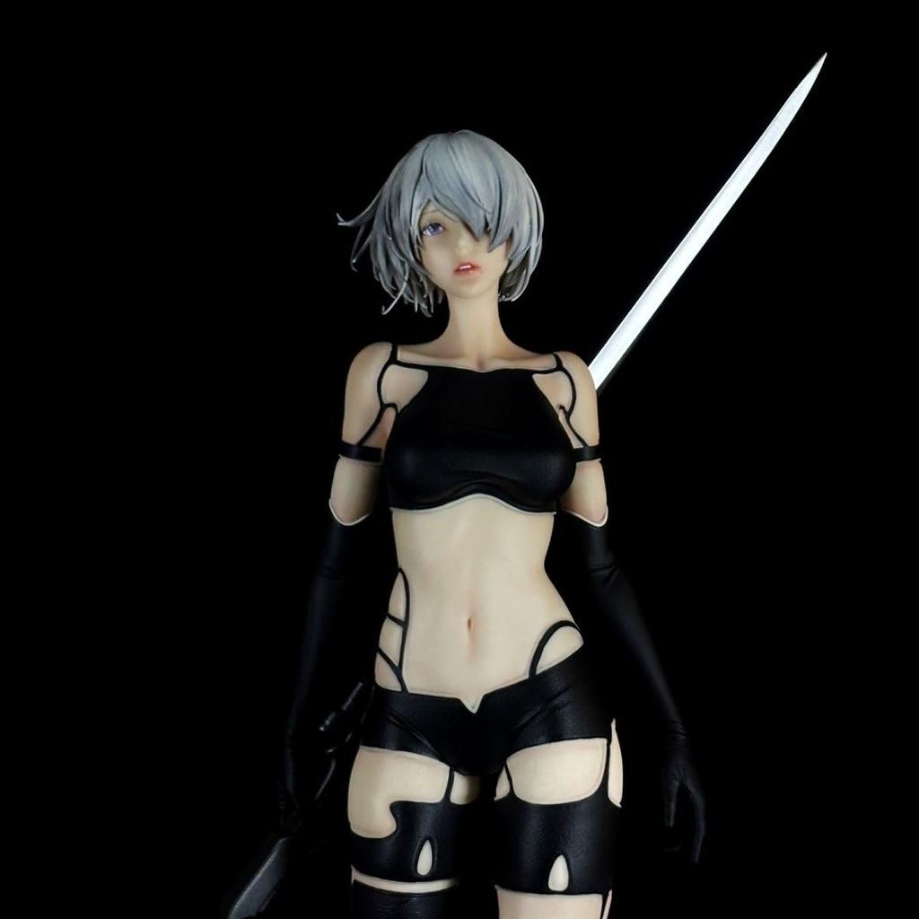 В наличии Nier: Автомата A2 Издание 'Боевые Повреждения' 1/4 50см Статуя Фигурка Статуя Бутик Настольные Украшения Декорация