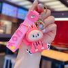 Keychain Labubu Figurine Monster Children's for Backpack, Keys Pink 6.5 Cm