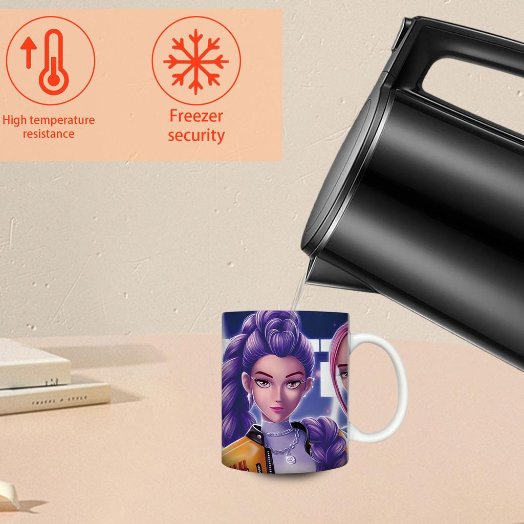 Adorable Anime - Themed Ceramic Mugs Collection – Cartoon Designs, Perfect Gift For Kids, Great For Daily Beverages & Anime Enthusiasts’ Collection