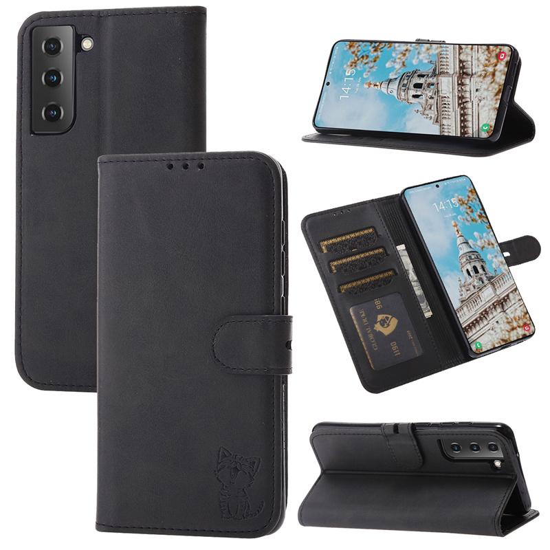 Cat Flip Leather Phone Case for Samsung Galaxy A54 A14 A23 A13 A53 A33 A73 A52 A72 A12 A32 A22 A82 A42 Card Wallet Cover