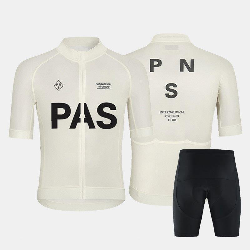 Mens Breathable Cycling Jersey Set With Bib Shorts Sportswear Road Bike Riding